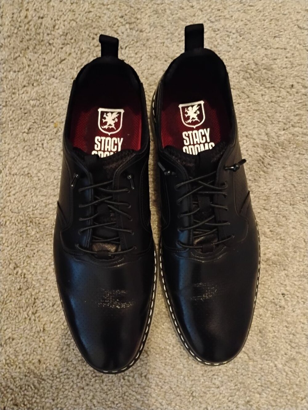 Stacy Adams black dress shoe size 10
